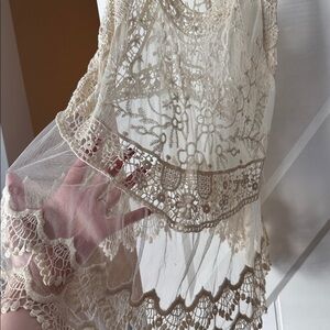 Roommates Ivory Crochet Top